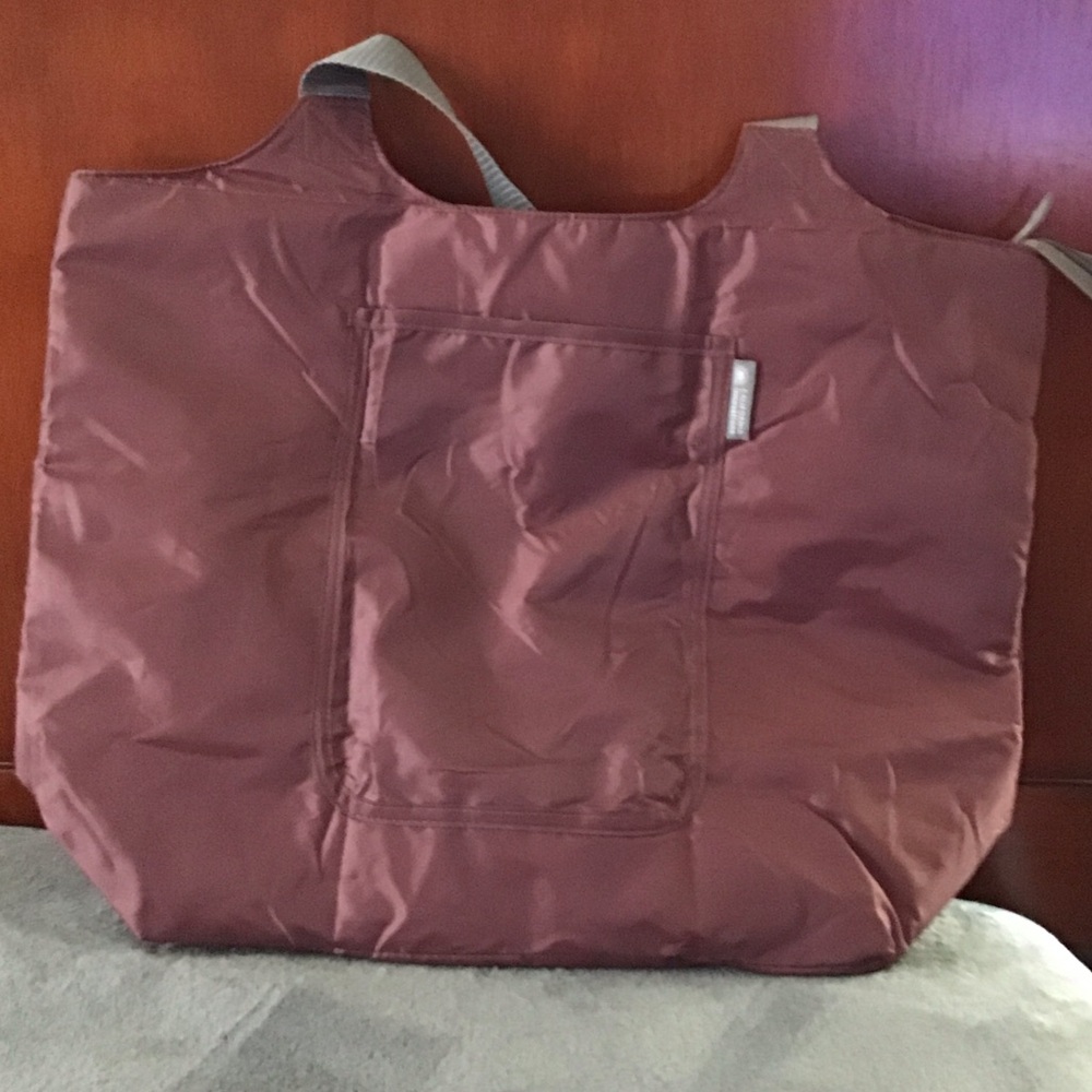 Large Brown Tote Bag Insulated Zip Top